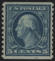 # 496 VF/XF OG NH, plate scratch bottom margin, bold color, SELECT!