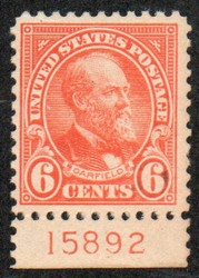 # 558 VF OG NH, Plate number single, eye popping color!