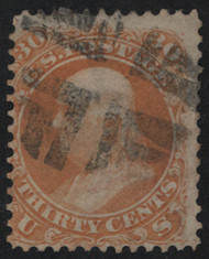 #  71 Fine, super fancy cancel, bright color!