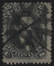 #  91 Fine, fancy cancel, bold color!