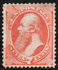 # 149 VF, very faint orange cancel, bright color!