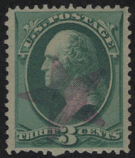 # 184 VF/XF, fancy purple star cancel, neat find!