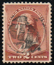 # 210 SUPERB, fancy cork cancel, well centered, GEM!