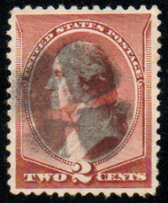 # 210 XF-SUPERB, cross roads cancel, terrific color, CHOICE!