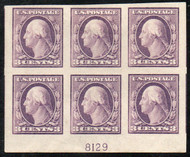 # 483 VF/XF OG H, Plate Block of 6, terrific color, CHOICE!