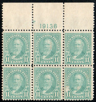 # 563 VF OG NH, glazed gum, Large Top, Fresh Color!