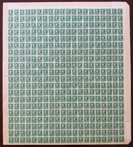 # 408 VF/XF OG NH, Complete Sheet of 400, stamps are all VF/XF, normal edge wear from sheets this size,    Seldom seen