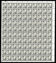 #1053 VF/XF OG NH, w/PSE (04/24) CERT, Sheet of 100, $5 Hamilton, super fresh sheet, CHOICE!