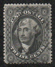 #  36 VF, town cancel, tiny thin, rich color!