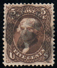#  76 XF-SUPERB, cross roads cancel, rich color!