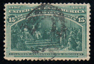 # 238 VF, town cancel, eye popping color!