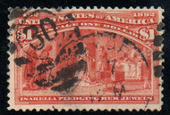 # 241 F-VF, multiple cancels, bright color!