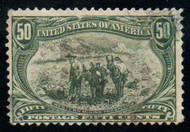 # 291 F-VF, light cancel, thin, robust color!