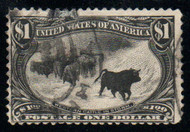 # 292 Fine+, paid cancel, small fault, rich color!