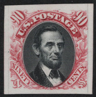 # 122 P4 VF/XF, proof on cardboard, eye popping color, CHOICE!
