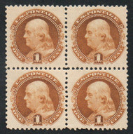 # 133 F/VF OG VLH, Block, w/PF (08/25) CERT, wonderfully fresh color, Lovely Block!