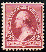 # 219d F/VF OG NH, Lake Shade, terrific shade, Nice!