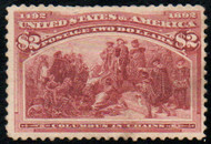 # 242 F/VF OG Hr, tiny toned spot, nice price
