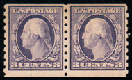 # 394 F-VF OG H, Pair, w/APS (01/03) CERT, pretty color!