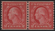 # 492 XF OG NH, Line Pair, vivid color!