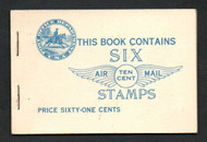 #C 10a BKC1 F-VF OG NH, Complete Booklet, Pos. J, post office fresh!