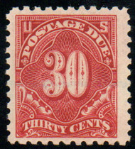 #J 57 VF/XF JUMBO OG H, vivid color, monster margins, SELECT!