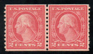 # 491 VF OG VLH, Pair, w/PSE (11/22) CERT, an extremely rare coil right stamp looks NH, this pair is very well centered and has terrific color, Only buy 491's with a certificate, there are many fakes and mis-identified 491's,  SUPER RARE!