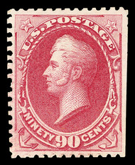 # 177 VF/XF NH NGAI, w/PF (08/10, 08/89 and 02/87) CERTS, only 46 known collectible examples available to collectors, extremely well centered, intact perforations on three sides, one of the better 177's known, SUPER!