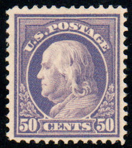 # 421 VF OG LH, terrific color!