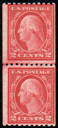 # 488 F-VF OG NH, Line Pair, super fresh color, nice price!