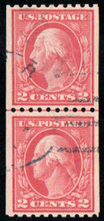 # 442 VF/XF, Line Pair, town cancel, vibrant color!