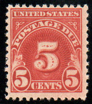 #J 73 F/VF OG Hr, vivid color!