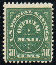 #O122 F/VF OG Hr, bold color!