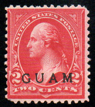 Guam # 2 F/VF OG Hr, bright color!
