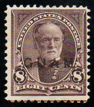 Guam # 7 VF OG H, nice color!