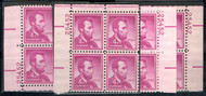 #1036a plate 25452, MATCHED SET of 4 Plates, VF OG NH, we have an entire stock of this Scott Number in matched set, ASK!