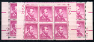 #1036a plate 26140, MATCHED SET of 4 Plates, VF OG NH, we have an entire stock of this Scott Number in matched set, ASK!