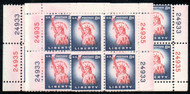 #1041 plate 24933/24935, MATCHED SET of 4 Plates, VF OG NH, we have an entire stock of this Scott Number in matched set, ASK!