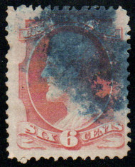 # 137 F-VF, blue cancel, bold color!