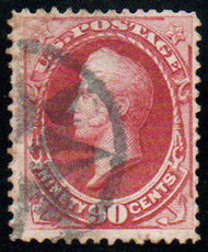 # 155 F-VF, NYFM fancy cancel, bright color!