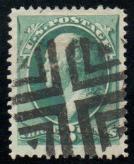 # 158 VF/XF JUMBO, fancy cross roads cancel, good strike!