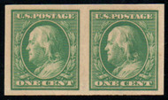# 383 SUPERB OG NH, Pair, post office fresh, GEM!