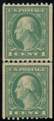 # 448 F/VF OG NH, Line Pair, robust color!