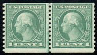 # 452 Fine+ OG H, Line Pair, nice color!