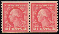 # 454 F/VF OG Hr, Pair, lovely color!