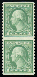 # 538a SUPERB OG VLH, Pair, Imperf between, robust color, GEM!