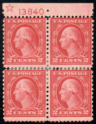# 540 F/VF OG Hr, Plate block, re attached, nice price