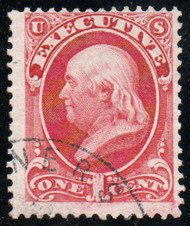 #O 10 Fine, nice corner cancel, lovely color!