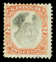 #R135b F/VF, INVERT, faintly canceled, Super Color!