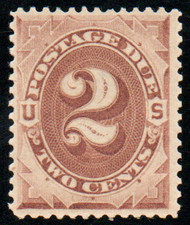 #J  2 F/VF OG H, small thin, rich color!